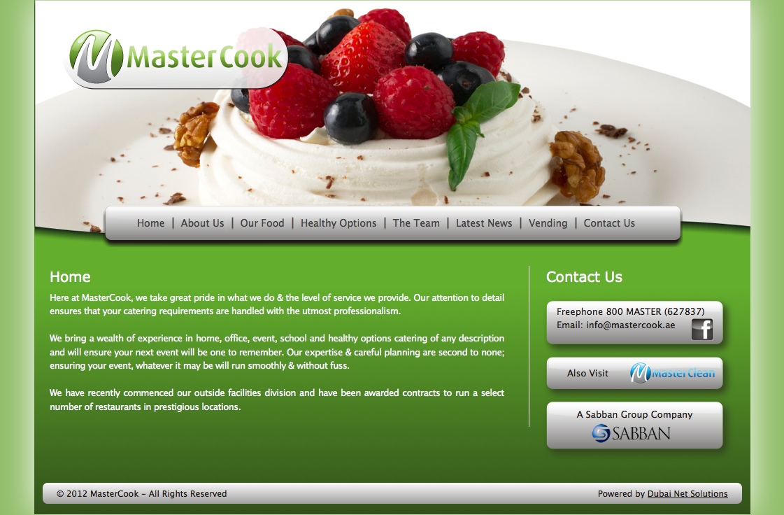 MasterCook - Web Design Dubai